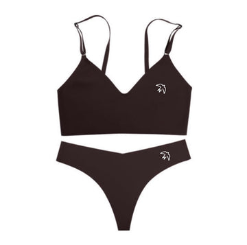 Seamless Low Neck Bralette Set