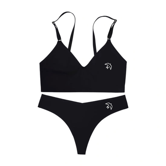 Seamless Low Neck Bralette Set